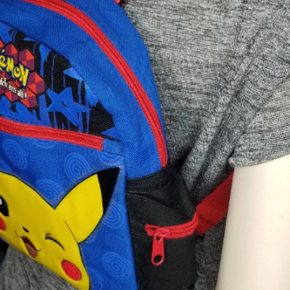90s Kids Vintage Pokémon Backpack Y2k 2000 Nintendo Pikachu Gotta catch 'em all - Picture 2 of 10